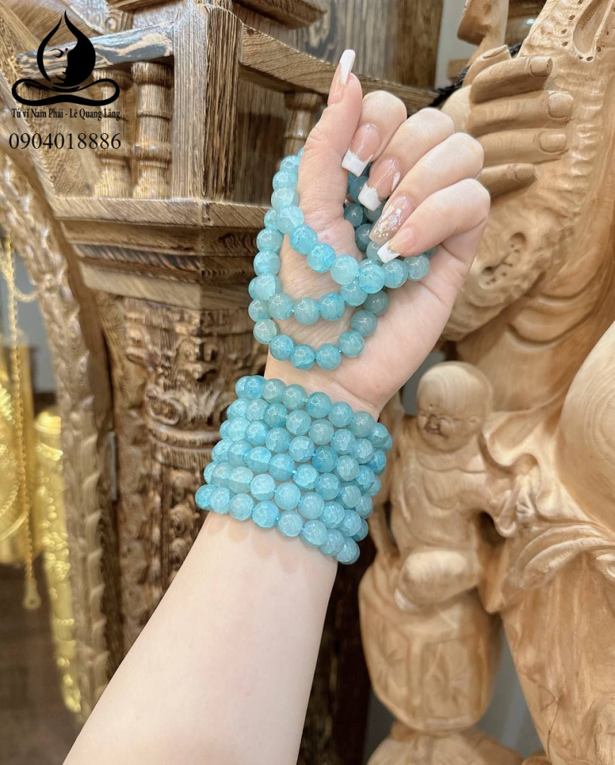 VÒNG TAY DẠ VÂN LONG XANH DA TRỜI